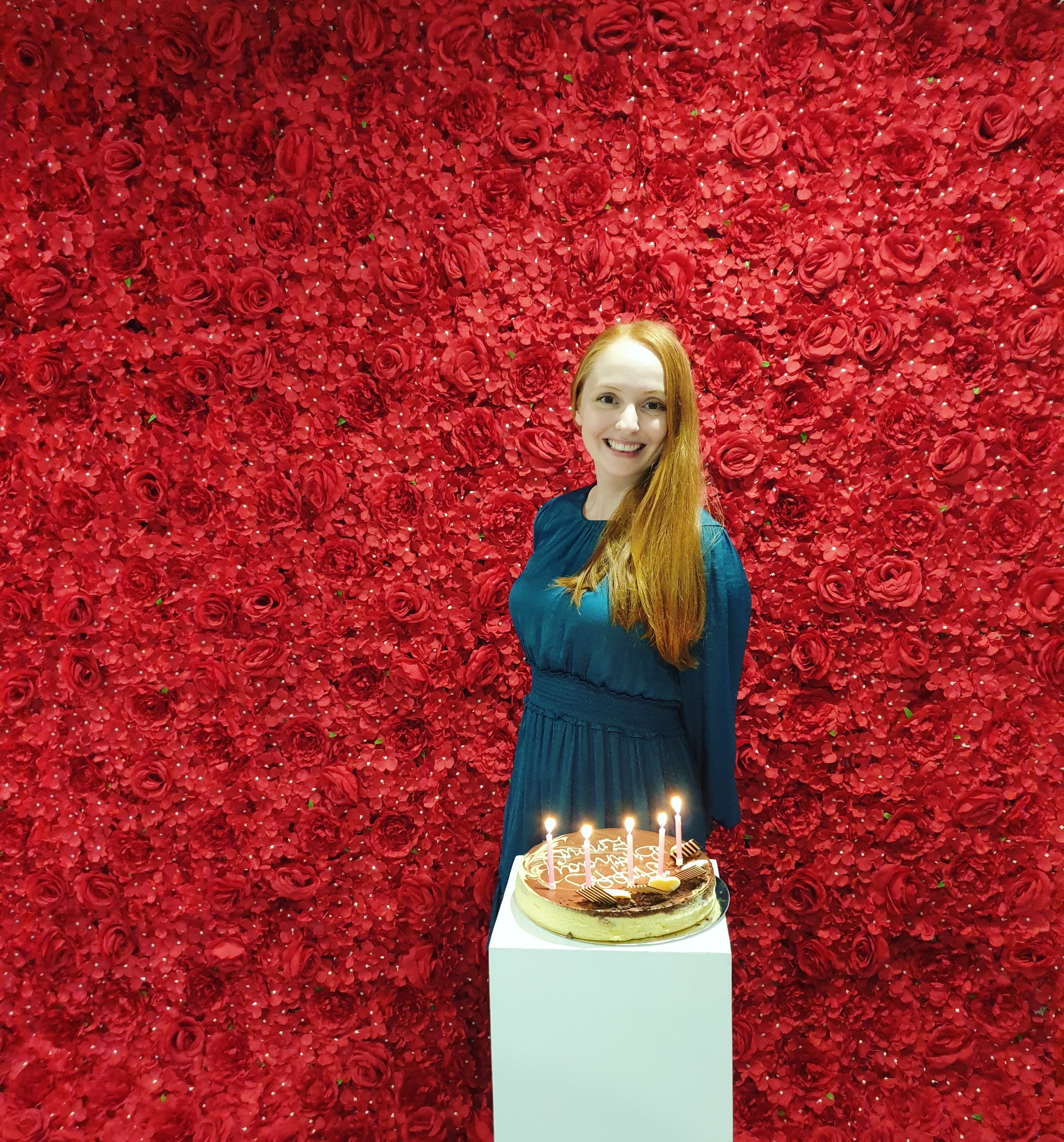 Image of Red Flower Wall